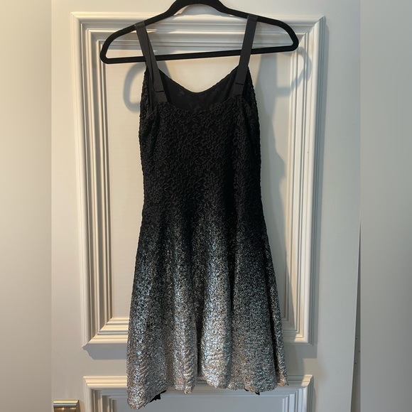 Free People black and silver ombré dress - Picture 3 of 4
